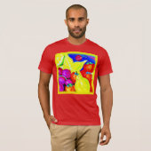 明るい果実と星の空。買今 Tシャツ (正面フル)