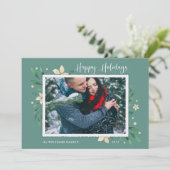 明るい枝 |ハッピーホリデーズフォトホリデーカード シーズンカード (スタンド正面)