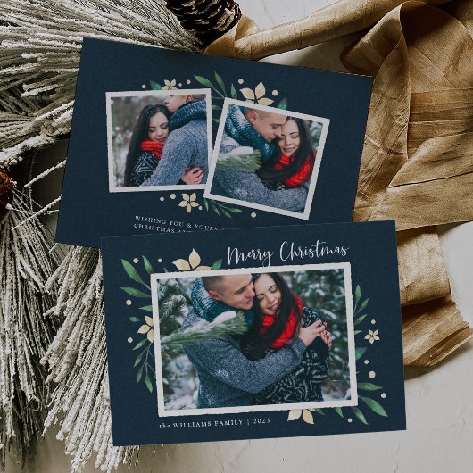 明るい枝 |ホリデーフォトカード シーズンカード