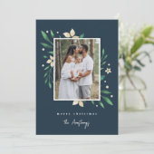 明るい枝 |ボタニカルクリスマスフォト シーズンカード (スタンド正面)