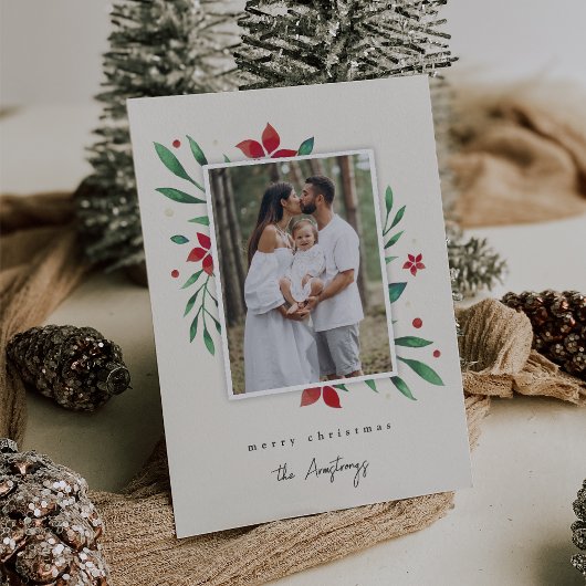 明るい枝 |ボタニカルクリスマスフォト シーズンカード