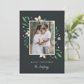 明るい枝 |ボタニカルクリスマスフォト シーズンカード (スタンド正面)
