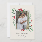 明るい枝 |ボタニカルクリスマスフォト シーズンカード (正面)