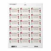 明るい枝 |休日差出人住所ラベル ラベル (フルシート)