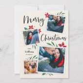 明るい枝 |写真数々のコラージュのクリスマス シーズンカード (正面)