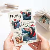 明るい枝 |写真数々のコラージュのクリスマス シーズンカード