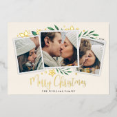 明るい枝 |写真3 箔シーズンカード (正面)