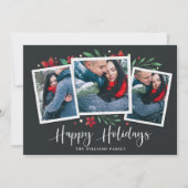 明るい枝 | 3枚のフォトホリデーカード シーズンカード (正面)