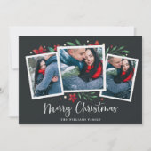 明るい枝 | 3枚のフォトホリデーカード シーズンカード (正面)