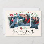 明るい枝 | 3枚のフォトホリデーカード シーズンカード (正面)