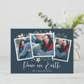 明るい枝 | 3枚のフォトホリデーカード シーズンカード (スタンド正面)