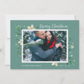 明るい枝 | Merry Christmas写真ホリデーカード シーズンカード (正面)