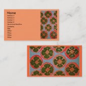 明るい柿 名刺 (正面/裏面)