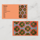 明るい柿 名刺 (正面/裏面)