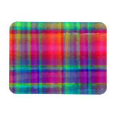 明るい格子縞 マグネット (横)