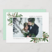 明るい歓喜 | メリー&ミストレ結婚したートーSprig写真 シーズンカード (正面/裏面)