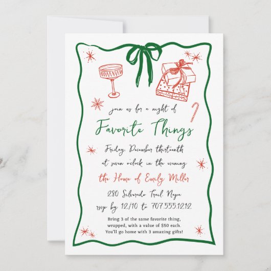 明るい気分 | ホリデーツお気に入りのパーティー 招待状 (正面)