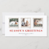 明るい気持ちのスナップショット ホリデーカード (正面)