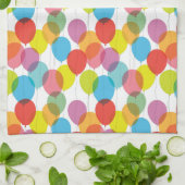 明るい気球の台所タオル キッチンタオル (折り畳み)