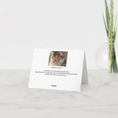 明るい水の色のチューリップ+友情メッセージ サンキューカード (裏面)