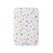 明るい水の色のドット:シームレスパターン。 バスマット (正面縦)