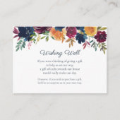 明るい水の色のフローラを望結婚む エンクロージャーカード (正面)