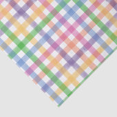 明るい水の色の格子模様 薄葉紙 (詳細)