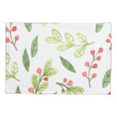 明るい水の色クリスマスのミスタントーパターン 枕カバー (裏面)