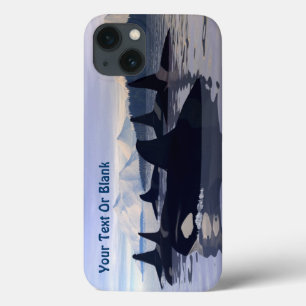 明るい水オルカ iPhone 13ケース