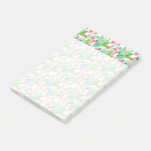 明るい水彩のサボテンと多汁の模様 ポストイット (アングル)