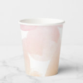 明るい水彩模様 紙コップ (裏面)