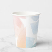 明るい水彩模様 紙コップ (右)