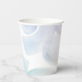 明るい水彩模様 紙コップ