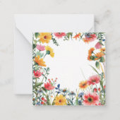 明るい水彩花園 ノートカード (正面)