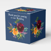 明るい水色のフローラブ結婚ルー フェイバーボックス (正面サイド)