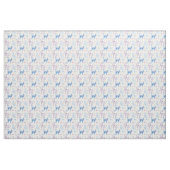 明るい水色の猫グラフィックパターンデザイン ファブリック (ヤード)