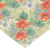 明るい水色の花 テーブルクロス (アングル)