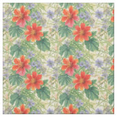 明るい水色の花 ファブリック (見本)