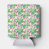 明るい水色サボテンと多肉模様 缶クーラー (裏面)