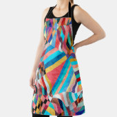 明るい水色：抽象芸術ファンタジー背景 エプロン (インサイチュ)