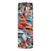 明るい水色：抽象芸術ファンタジー背景 タンブラー (裏面)