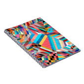 明るい水色：抽象芸術ファンタジー背景 ノートブック (右側)