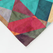 明るい水色：抽象芸術ファンタジー背景 フリースブランケット (角)