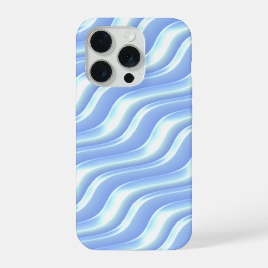 明るい波状パターン iPhoneケース (裏面)