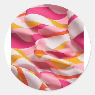 明るい波 ラウンドシール