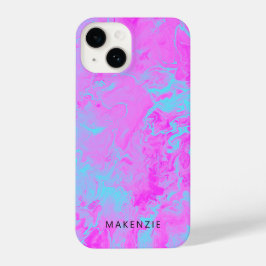 明るい注絵を描パーソナライズされた流 iPhone 14ケース