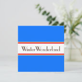 明るい洗練されたアルパインブルーウィンターワンダーランド シーズンカード (スタンド正面)