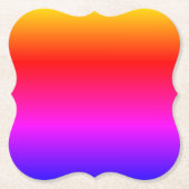 明るい流カラフルれる色野明るい ラウンドペーパーコースター (正面)