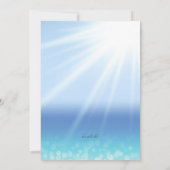 明るい海岸の招待状 招待状 (裏面)