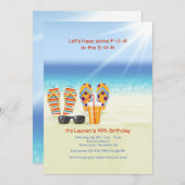 明るい海岸の招待状 招待状 (正面/裏面)